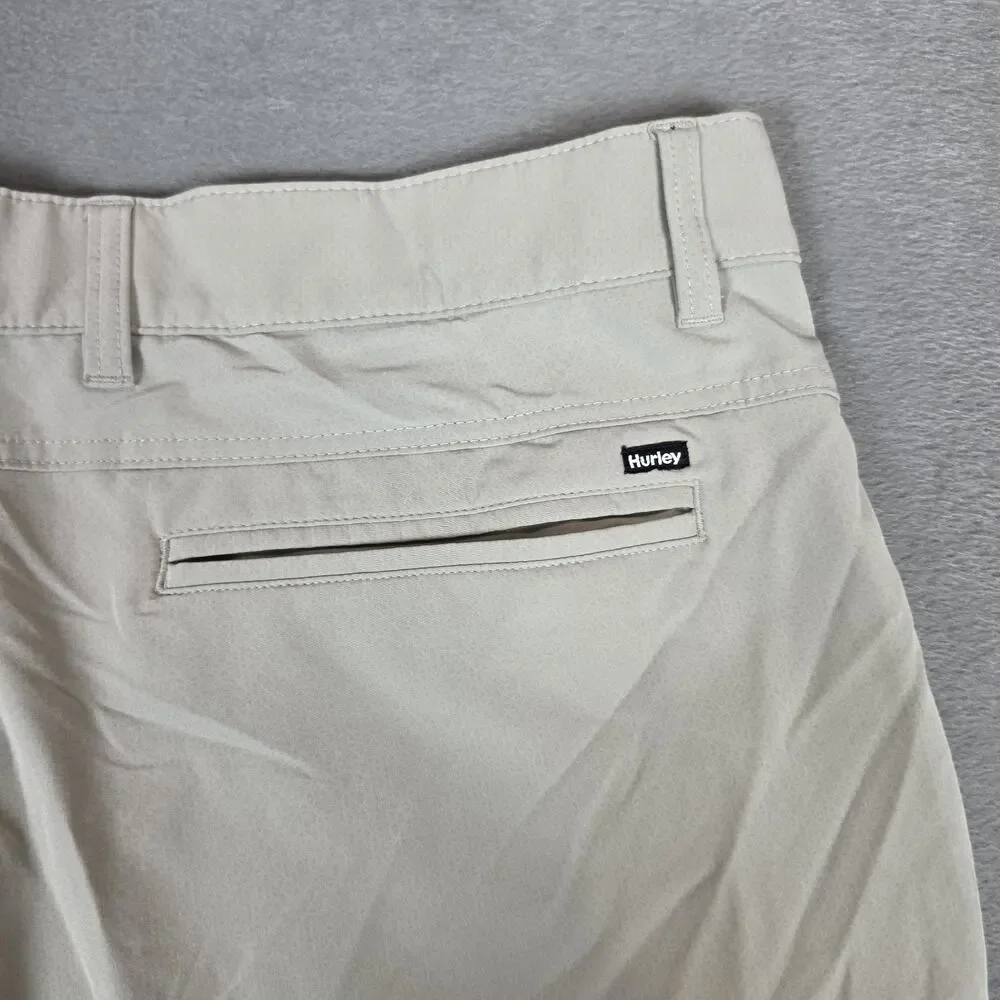 Hurley Phantom Hybrid Shorts Men's Size 38 Gray Performance Stretch Walk Shorts